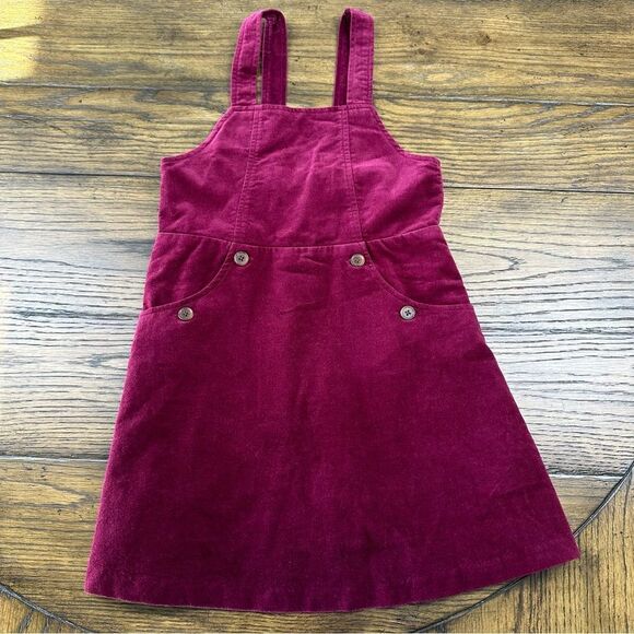 Janie and Jack Other - Kids Burgundy Corduroy Dress